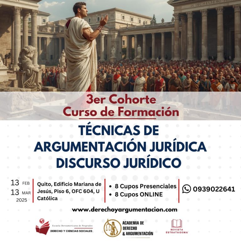 3er COHORTE CURSO DE FORMACIÓN PERMANENTE EN: ARGUMENTACIÓN JURÍDICA Y DISCURSO JURÍDICO